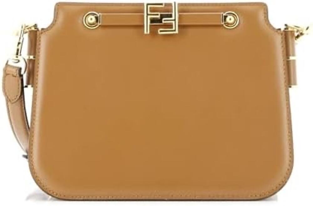Fendi FF Logo Touch Shoulder Bag - Neutrals NWOT